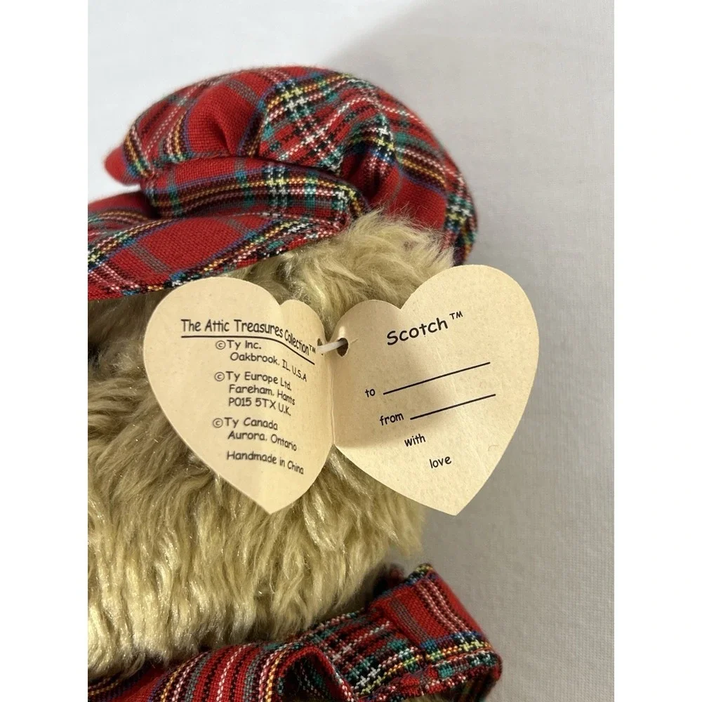 TY Attic SCOTCH Bear 13" Jointed Stuffed Tags 93' - Picture 5 of 7